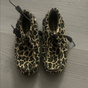 Roper Kids' Moccasins in Leopard Print